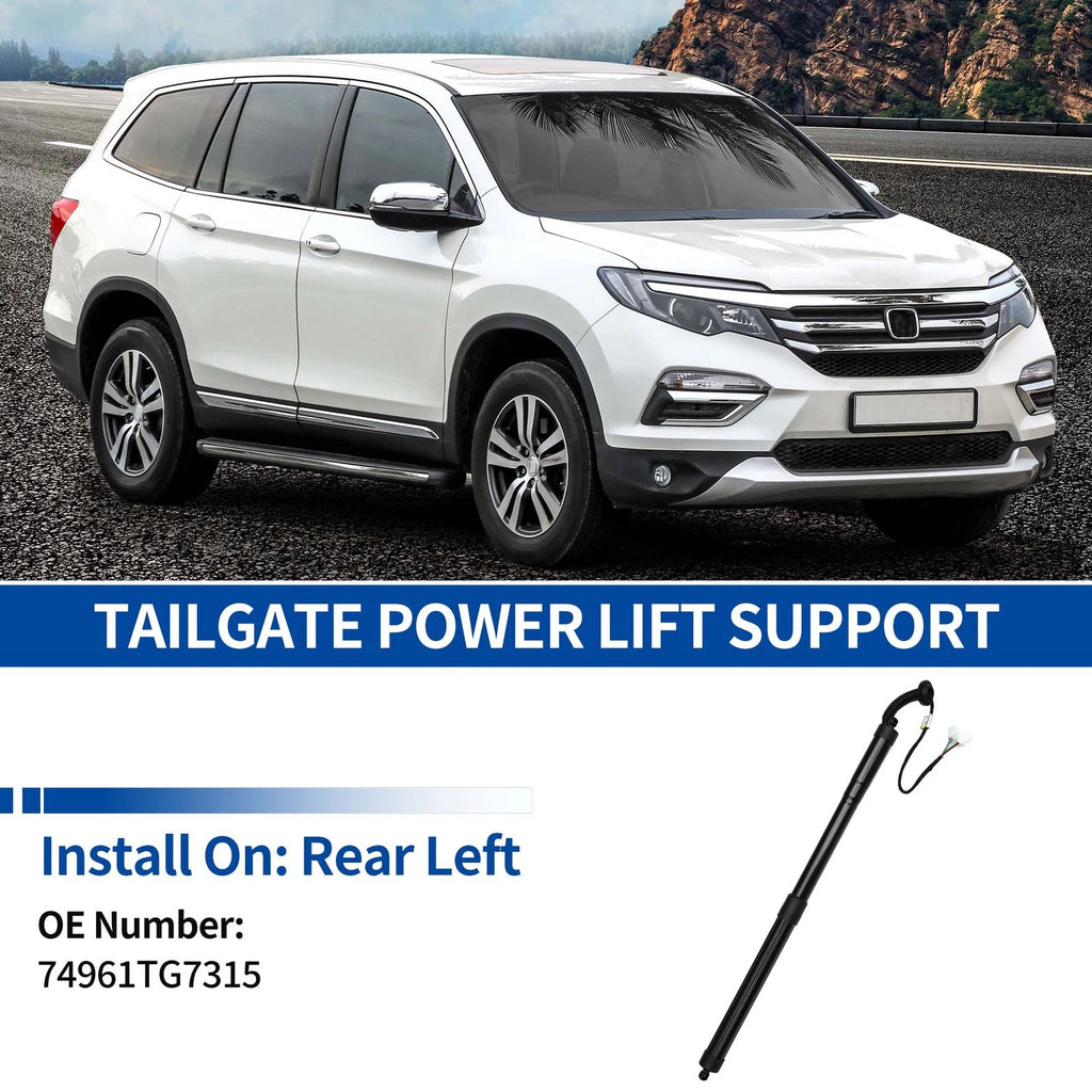 Rear LH Tailgate Power Lift Support for Honda Pilot (2016–2017) No. 74961TG7315