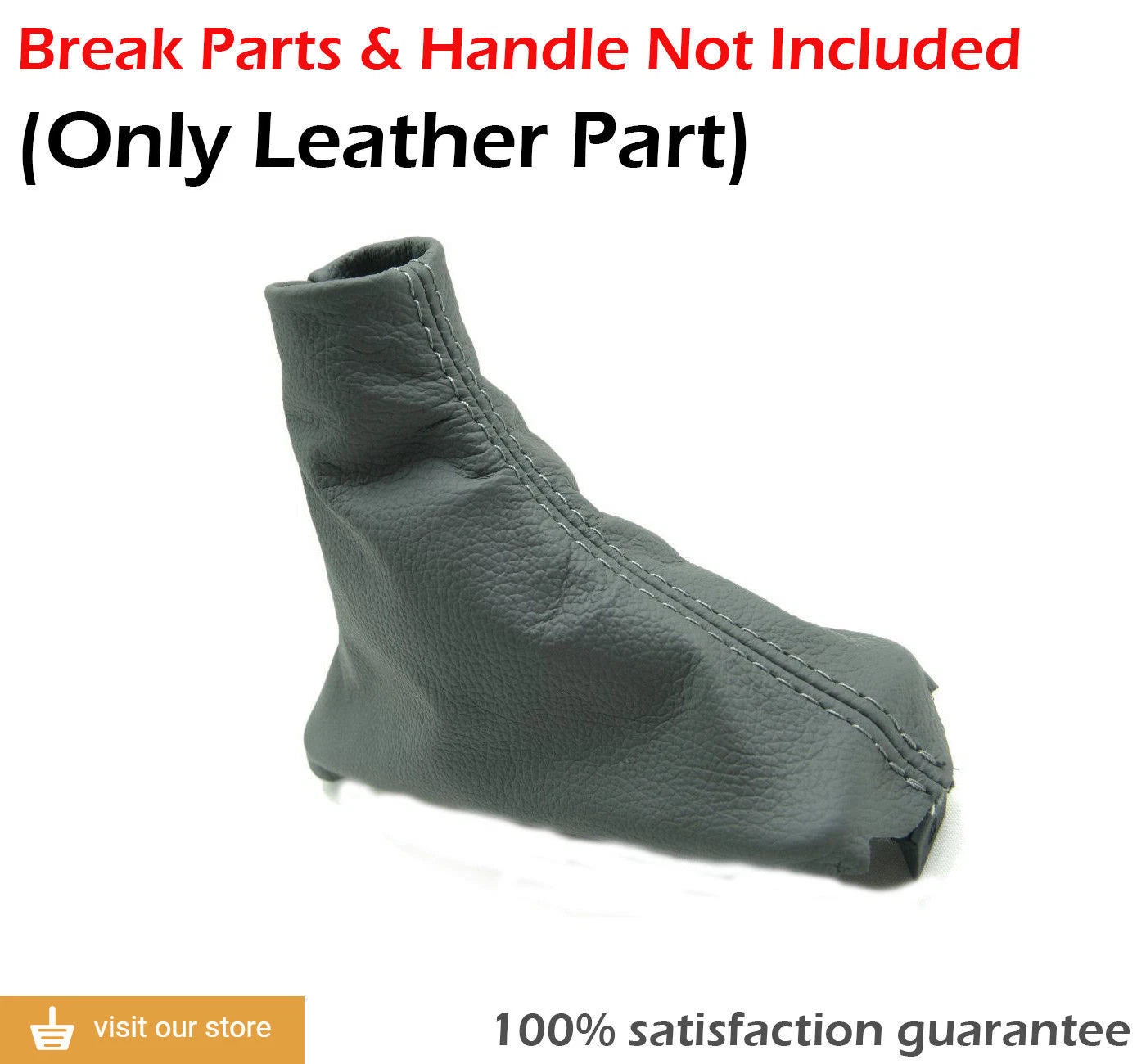 Leather Synthetic Automatic & E Brake Boot for BMW X5 (2000–2006) Gray