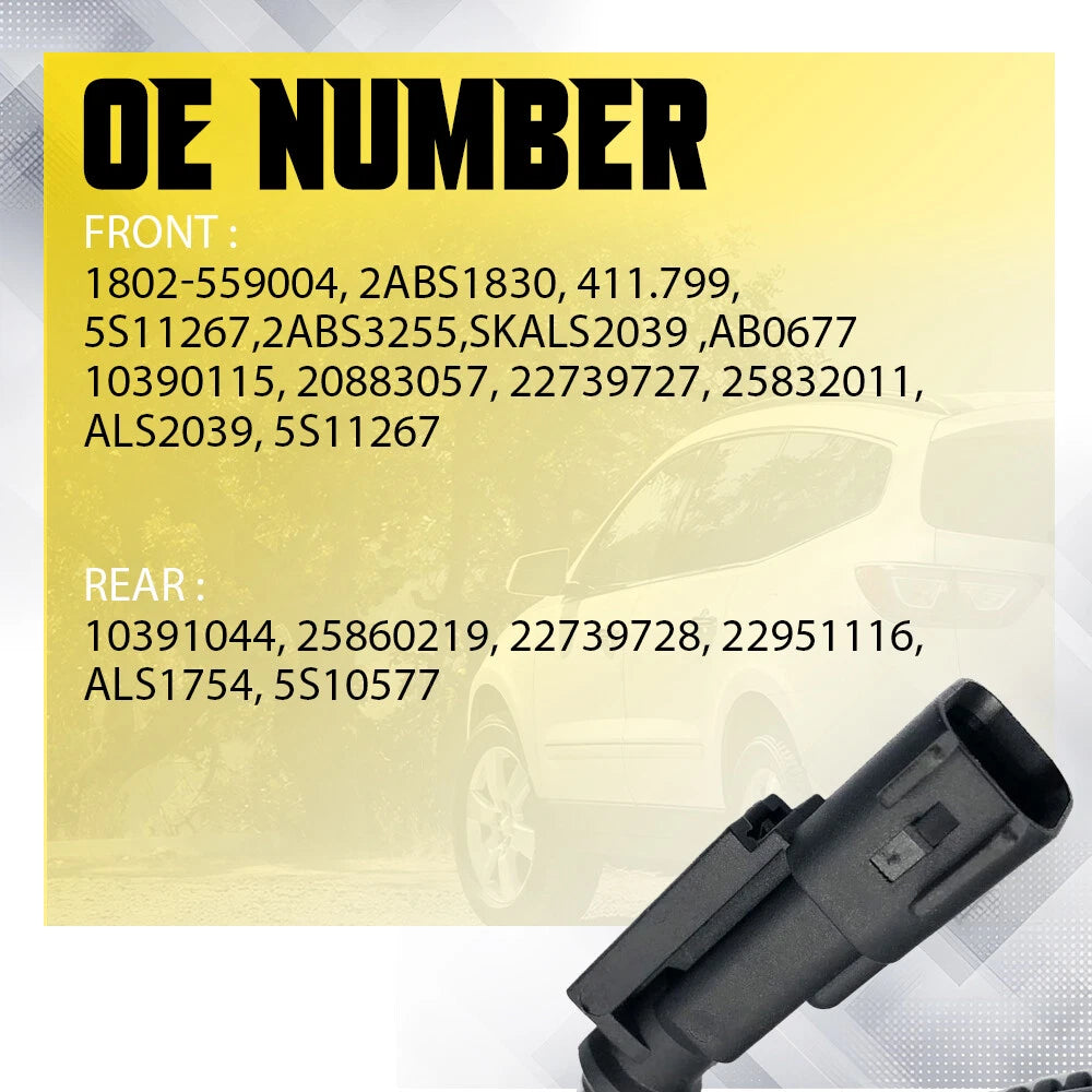 Set of 4 ABS Speed Sensors for Chevrolet Traverse GMC Acadia (2018–2023)