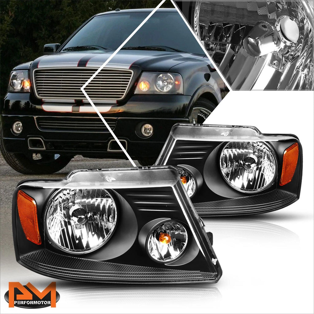 Headlight and Amber Side Corner Lamps for Ford F150 (2004–2008)