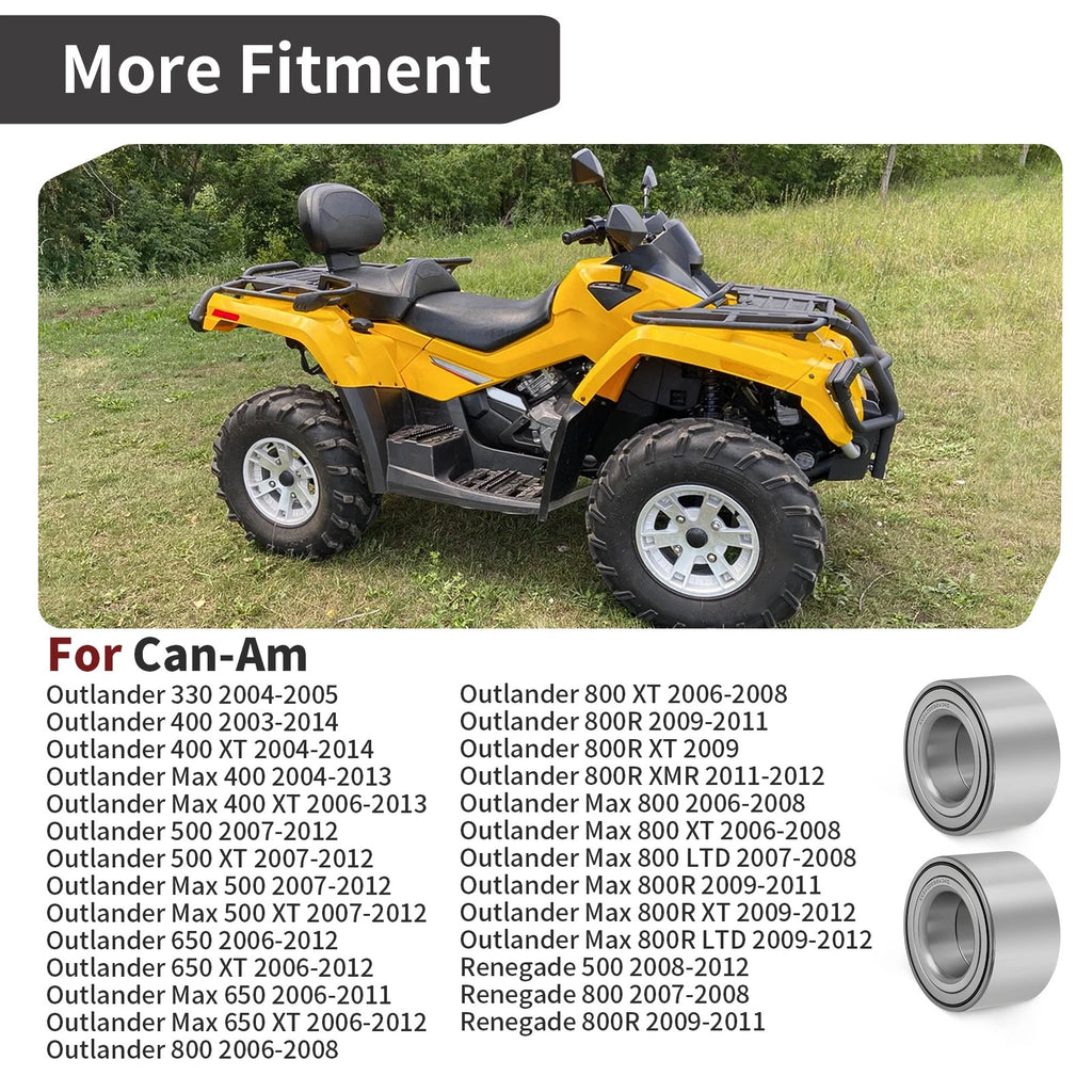 2Pcs Rear Trailing Arm Bearing Kit for Can-Am Renegade 500 800 800R (2007–2019) 293350037