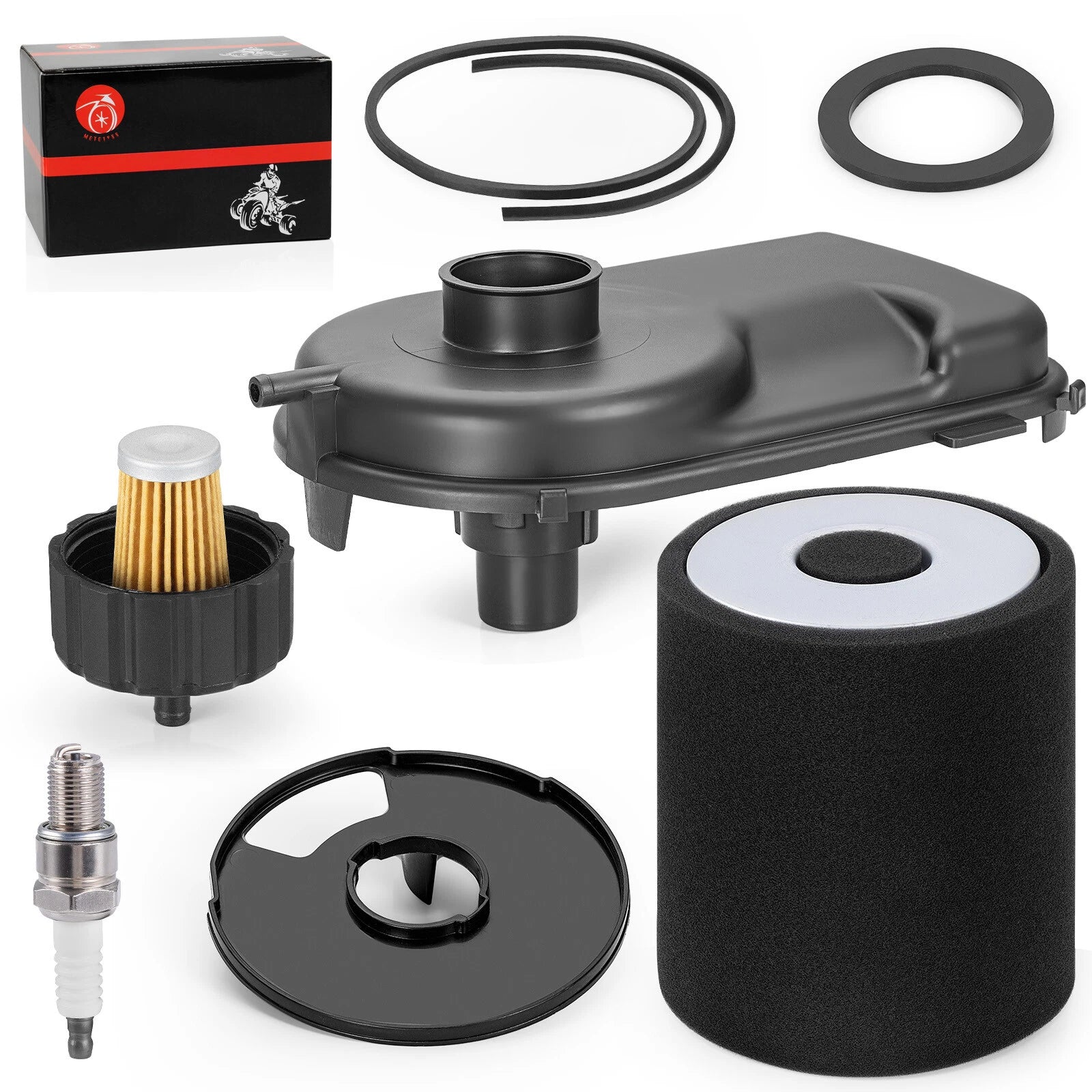 Air Filter Cover Cap & Fuel Filter Seal Kit for Yamaha G2 G5 G8 G9 G11 (1985–1995)