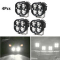 4Pcs 3 Inch LED Work Light Spot Flood Cube Pods for Offroad Vehicles