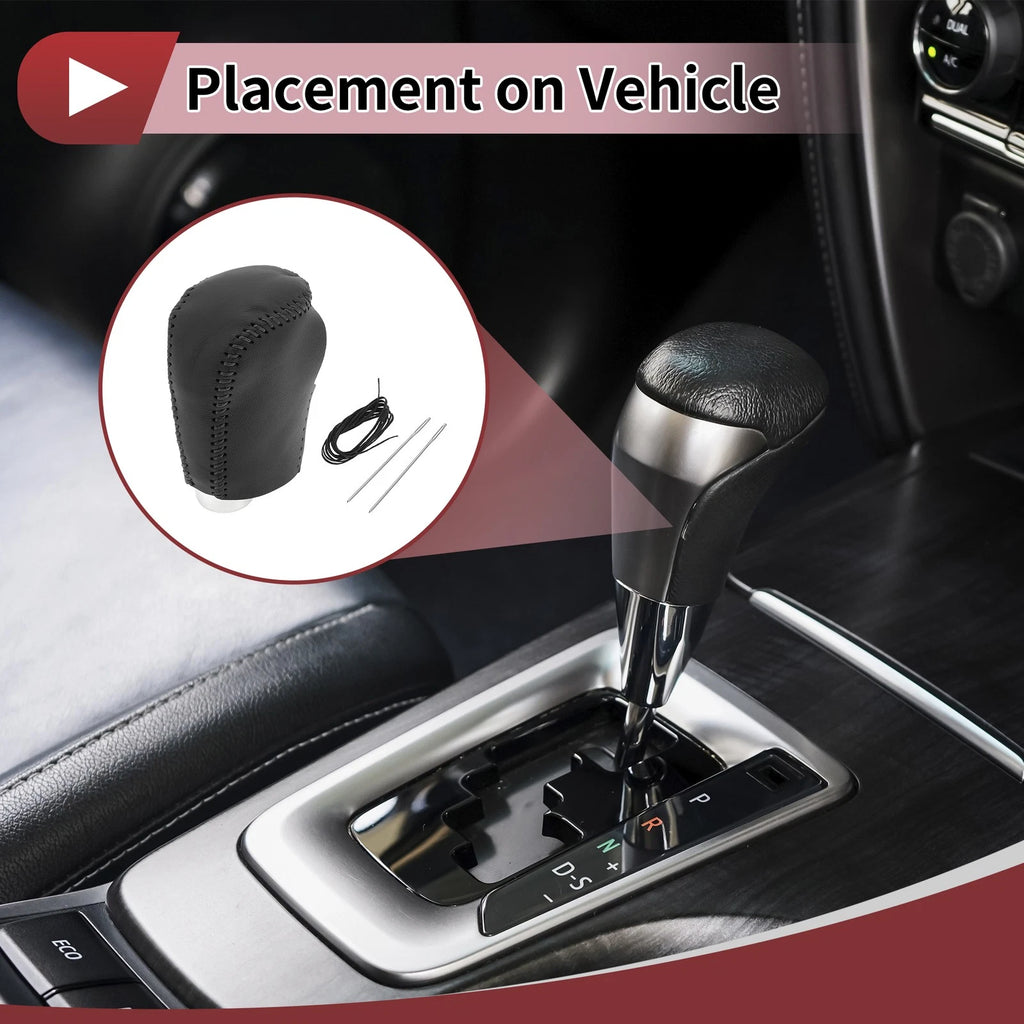 1 Pc Gear Shift Knob Cover for Nissan Rogue Sport (2017–2022) Black