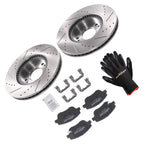 Front Brake Rotors and Pads Kit for Hyundai Sonata (2011–2015) Kia Optima (2011–2016)