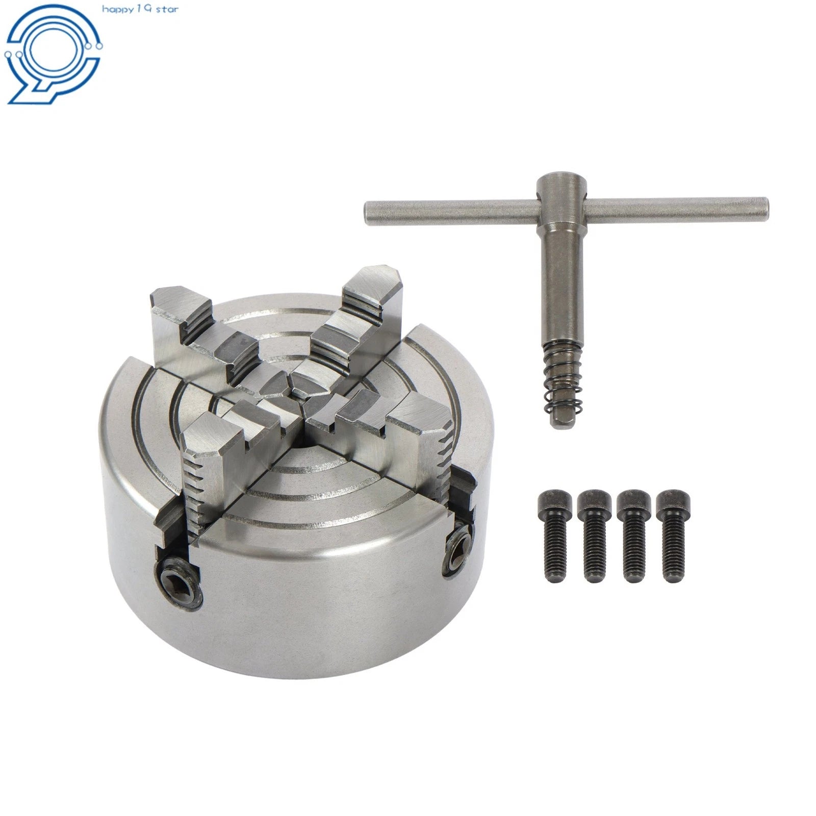 Reversible Jaw 5" 4-Jaw Lathe Chuck for Wood Turning (K72-125)