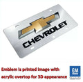 Chrome Bowtie License Plate Emblem Replacement for Chevrolet (2011–2026)