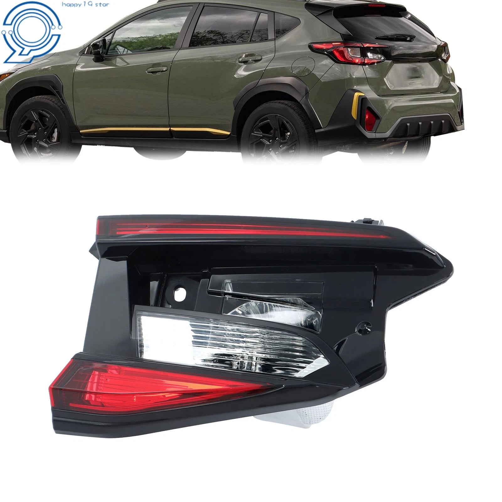 Rear Tail Light Assembly for Subaru Crosstrek (2024) Inner Clear Driver Left
