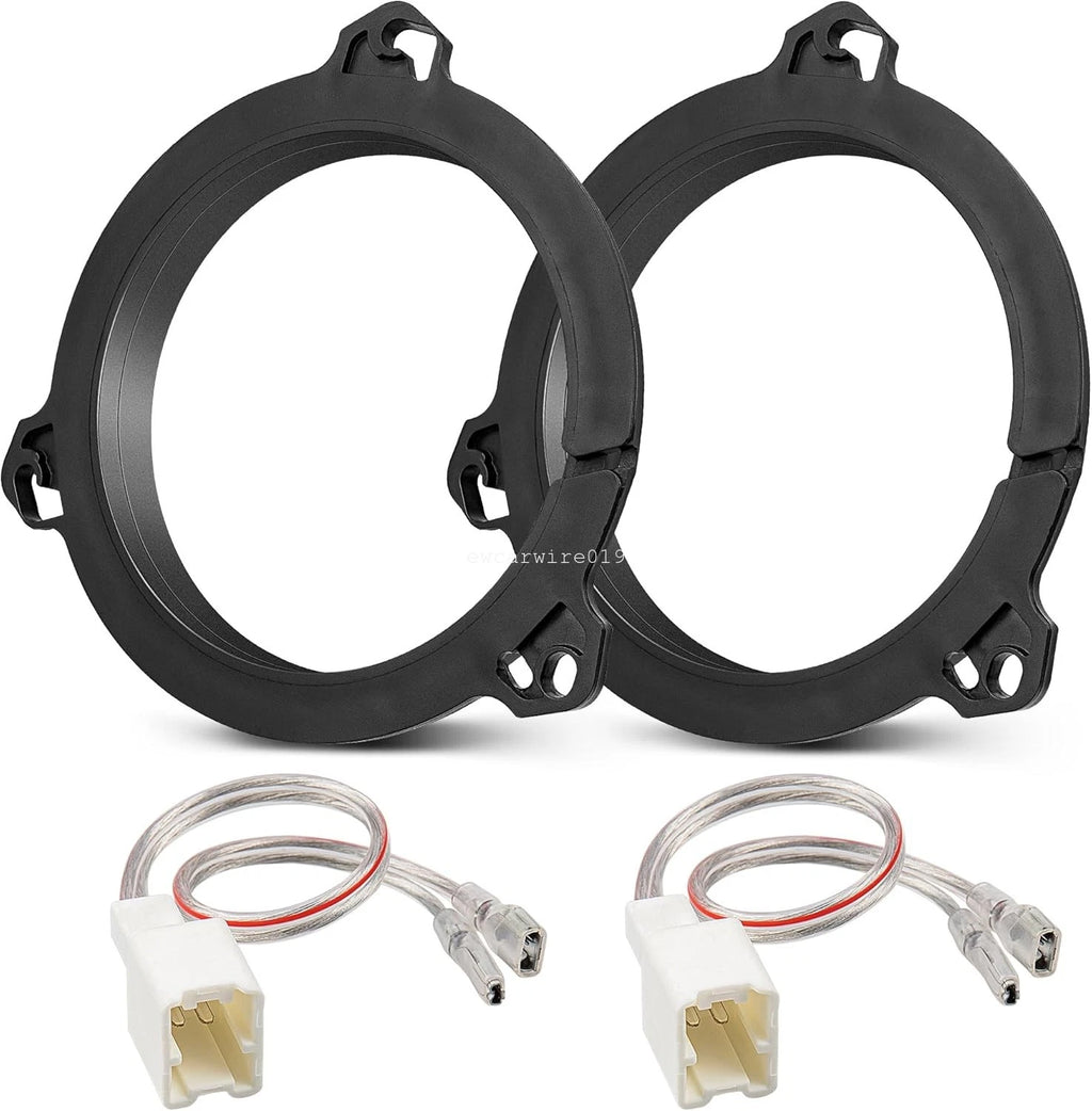 6.5" Door Speaker Adapter Bracket Ring with Harness for Nissan Sentra (2004–2018)