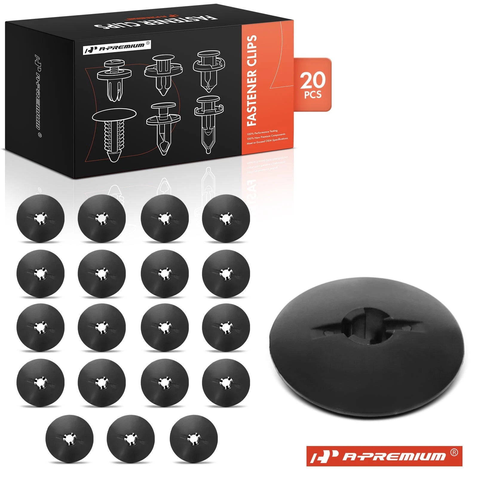 10mm Wheel House Liner Retainer Clips for Chevy GMC (2014–2019)