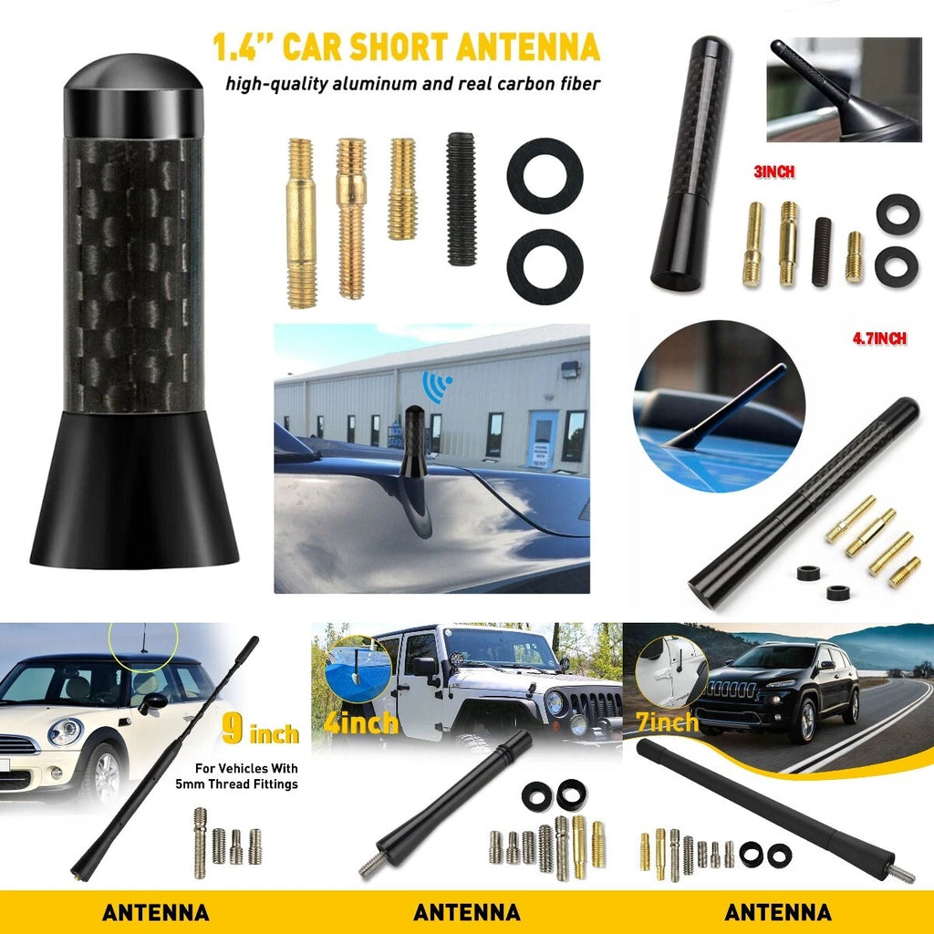 Set of 4 Universal Radio Antennas for Toyota Nissan (Universal Fit)