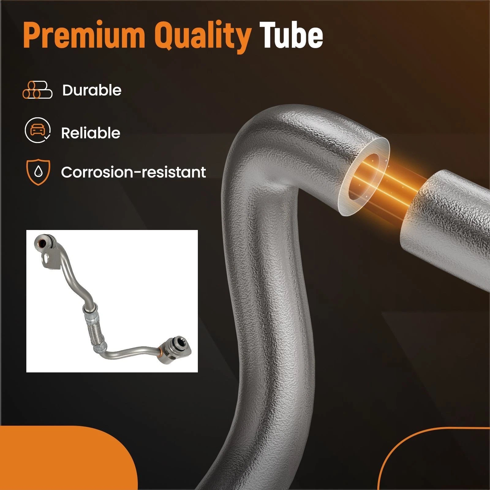 Oil Line Feed Hose for BMW Z4 E89, X6 E71, F02 740Li, E88 135i Turbo (2009–2016)