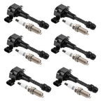 6X Ignition Coil & Spark Plug Pack for Infiniti FX35 G35 M35 Nissan 350Z UF401