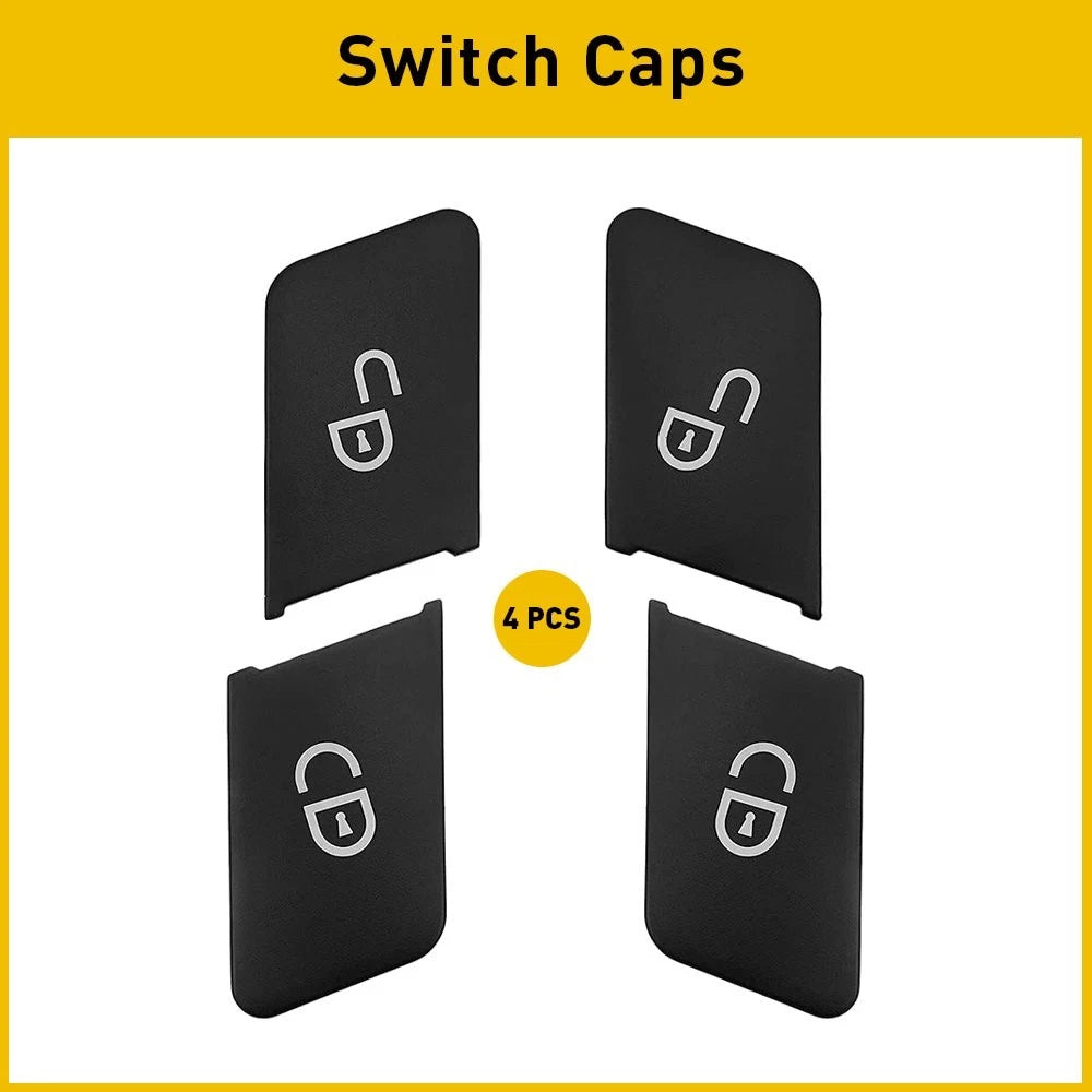 Car Door Lock Unlock Switch Button Cover Trim for Benz W212 W204 (2010–2016)