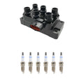 Ignition Coil & Bosch 6 Platinum Spark Plugs Kit for Explorer 4.0 V6 (1991–2001)