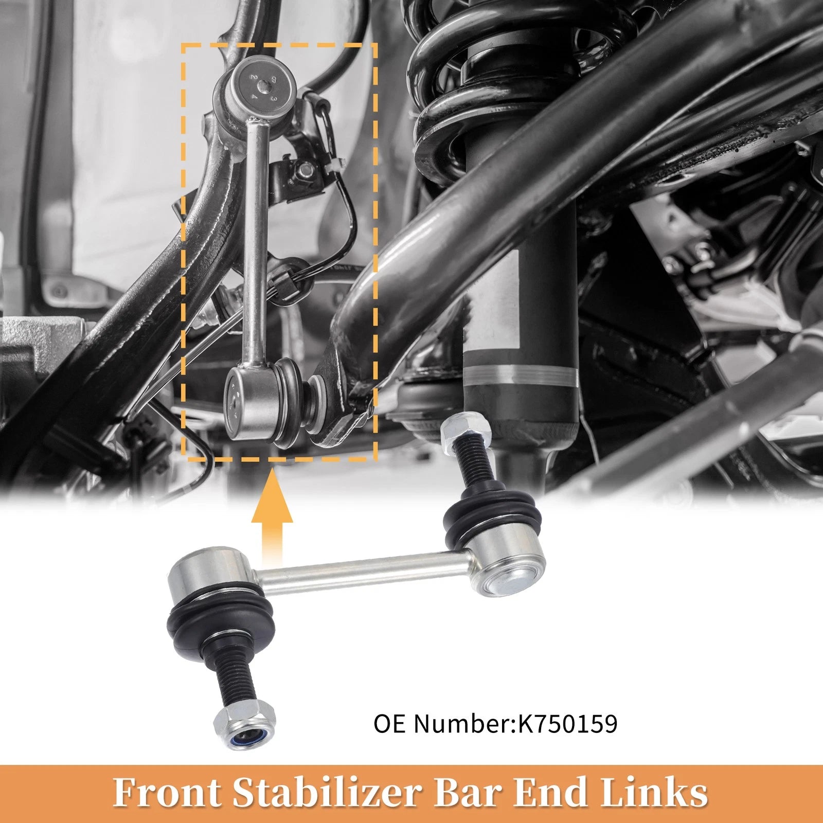 2X Front Stabiliser Sway Bar Link for Lincoln MKX, Ford Edge (No.K750159)