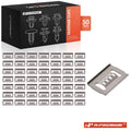 Set of 50 Metal Front & Rear Bumper Clips for Mazda 