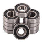 Set of 10 Rubber Wheel Sealed Ball Bearings for Various Models (C3)