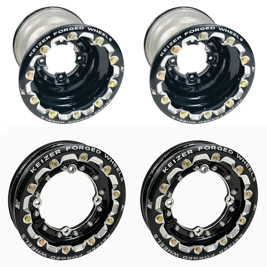 Keizer Racing Beadlock Wheels for Yamaha Raptor 700, YFZ450R (10")