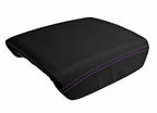 Leather Console Lid Armrest Cover for Honda Ridgeline (2006–2014) Purple Stitch