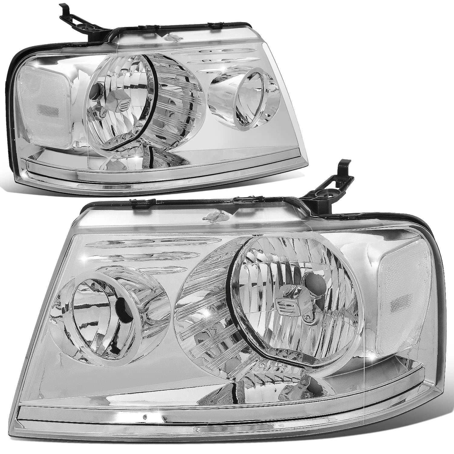 Factory Style Headlights for Ford F-150 Lincoln Mark LT (2004–2008) Chrome/Clear