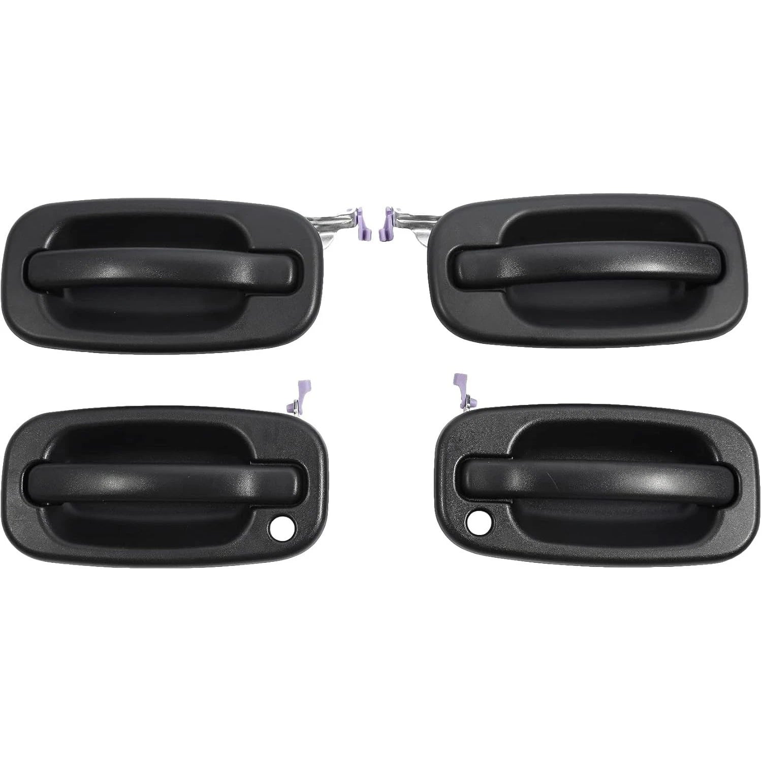 Set of 4 Exterior Door Handles for Chevy Silverado GMC Yukon (1999–2007) 15721571