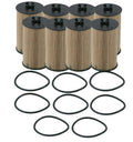 Set of 8 Engine Oil Filters for Buick Chevrolet GMC Pontiac Suzuki (Wix)