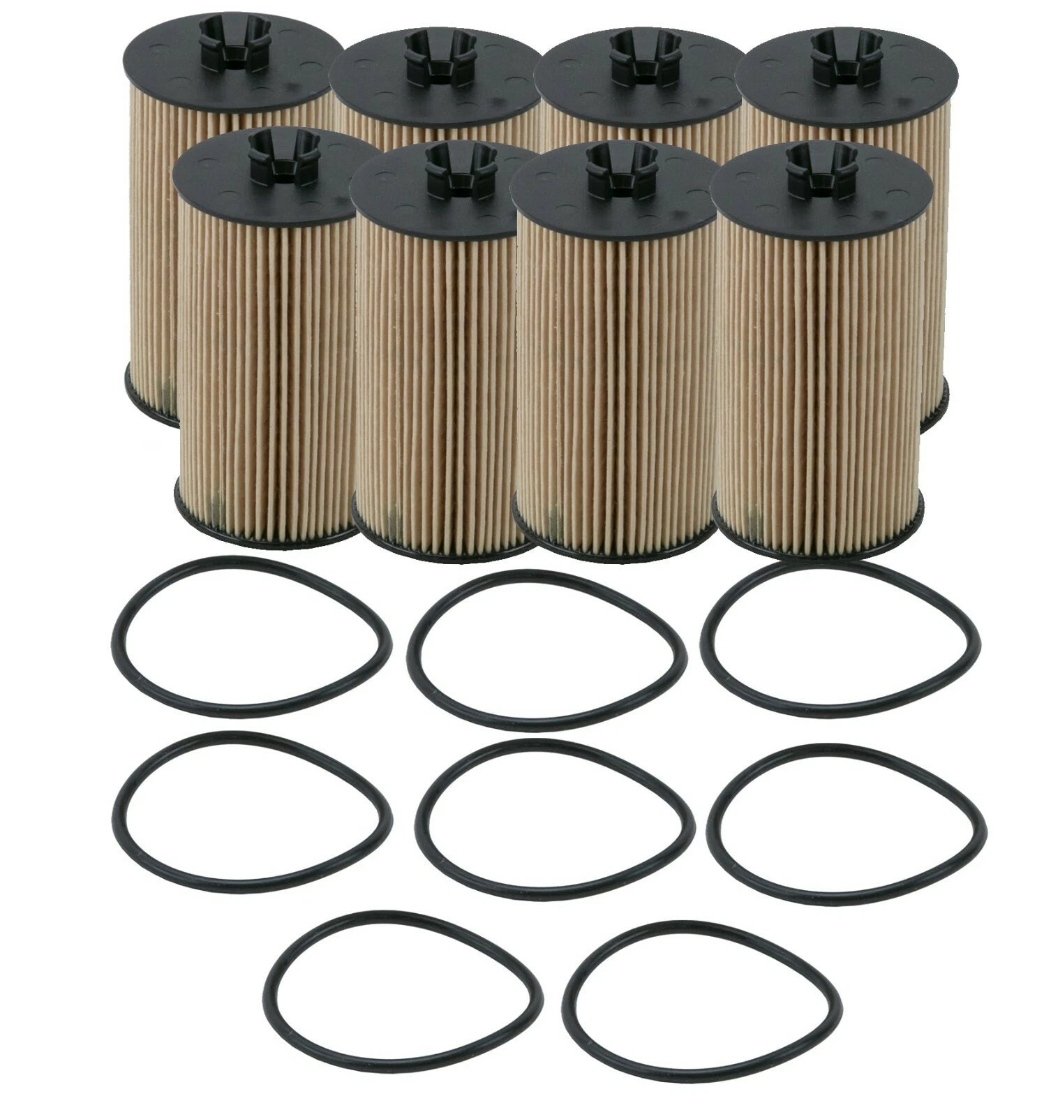 Set of 8 Engine Oil Filters for Buick Chevrolet GMC Pontiac Suzuki (Wix)