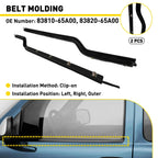 Set of 2 Weatherstrip Door Belt for Chevy Tracker/Suzuki Sidekick (89–98)