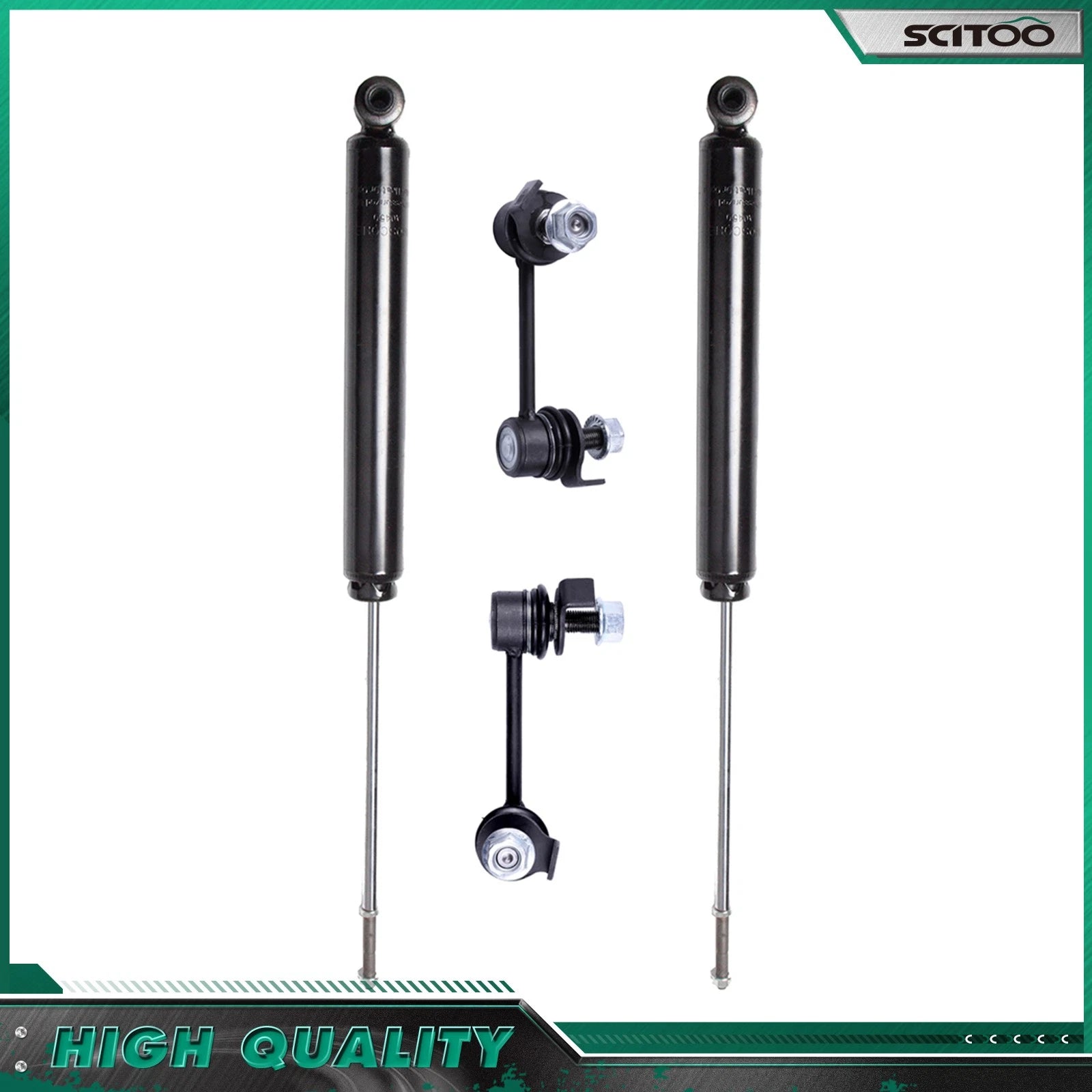 Set of 2 Rear Shock Absorbers for INFINITI FX35 FX45 (2003–2008)