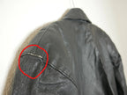 Leather Black Biker Jacket for Women Size M
