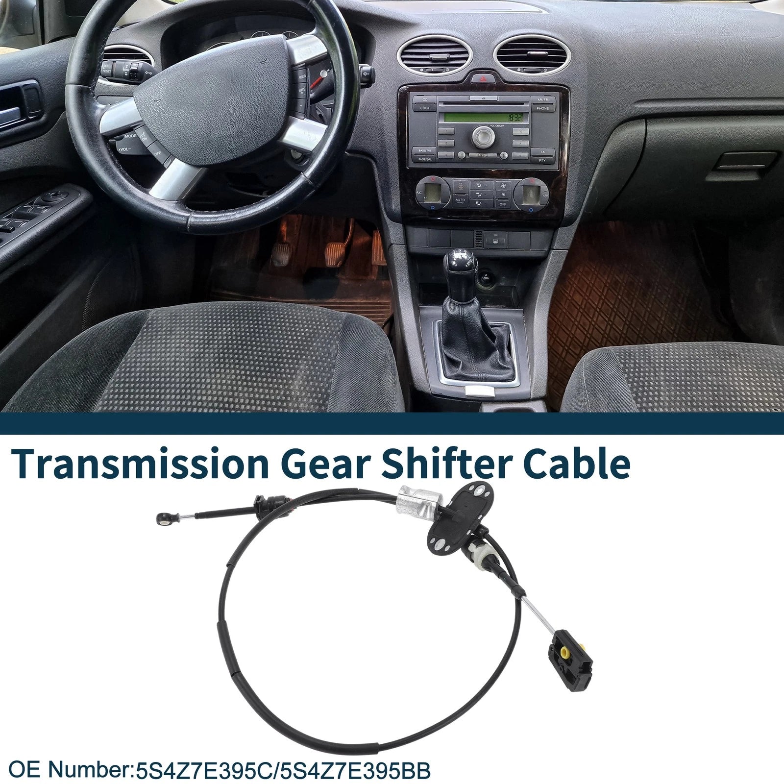 Automatic Transmission Gear Shifter Cable for Ford Focus (2005–2007) No. 5S4Z7E395C
