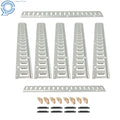 Set of 24 E Track Tie Down Rails with O-Rings and End Caps for Trailers