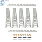 Set of 24 E Track Tie Down Rails with O-Rings and End Caps for Trailers