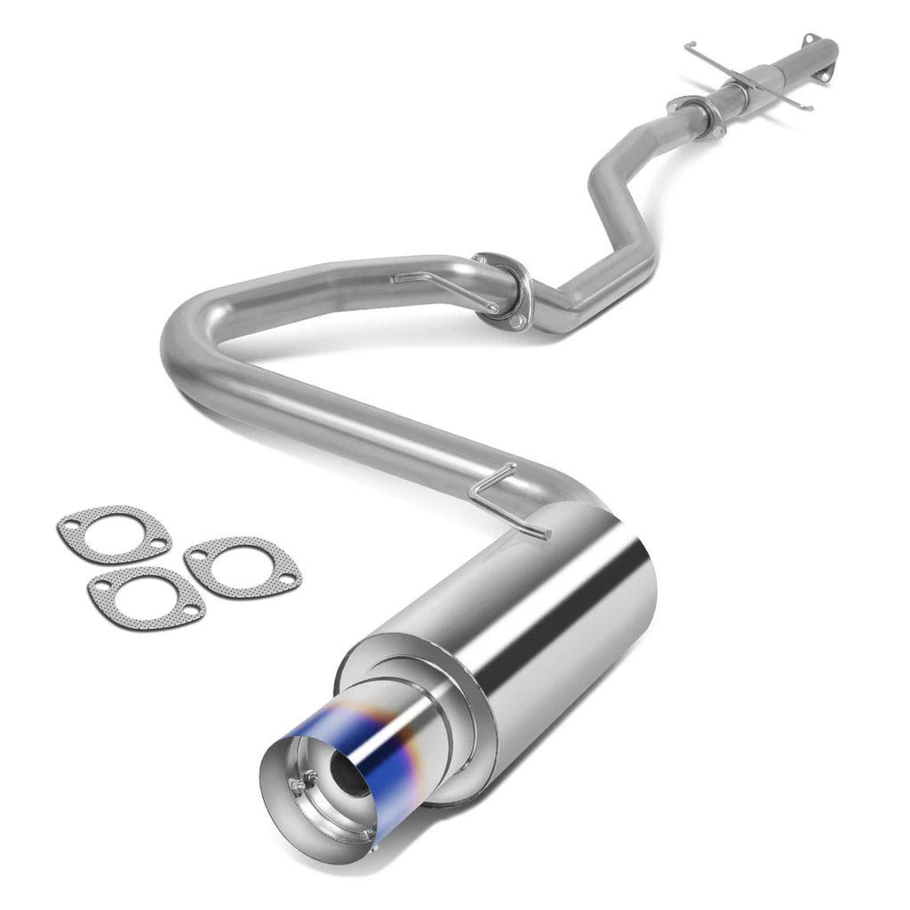 2.25" Stainless Exhaust Catback with 4" Burnt Muffler Tip for Toyota Scion