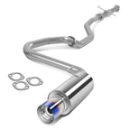 2.25" Stainless Exhaust Catback with 4" Burnt Muffler Tip for Toyota Scion