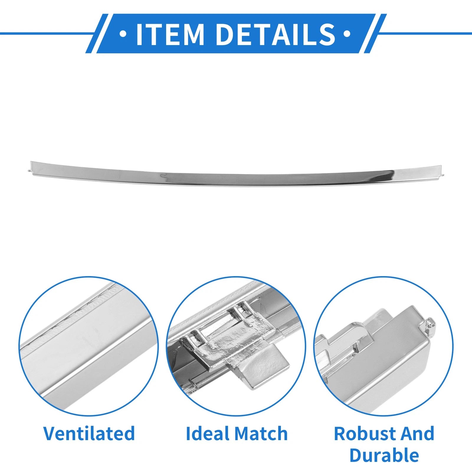 Front Lower Center Bumper Grille Trim for BMW G12 7 Series (2016–2018)