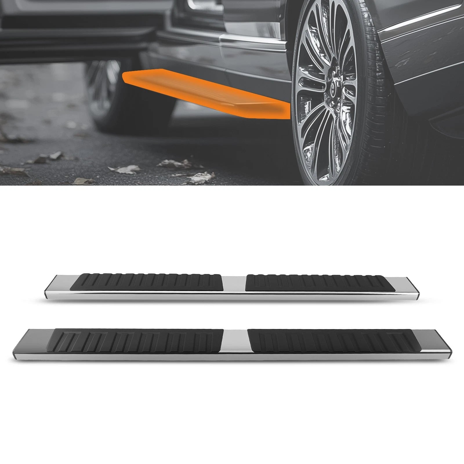 Running Boards Nerf Bars for Toyota Tacoma Extended Cab (2005–2023) Non-Slip