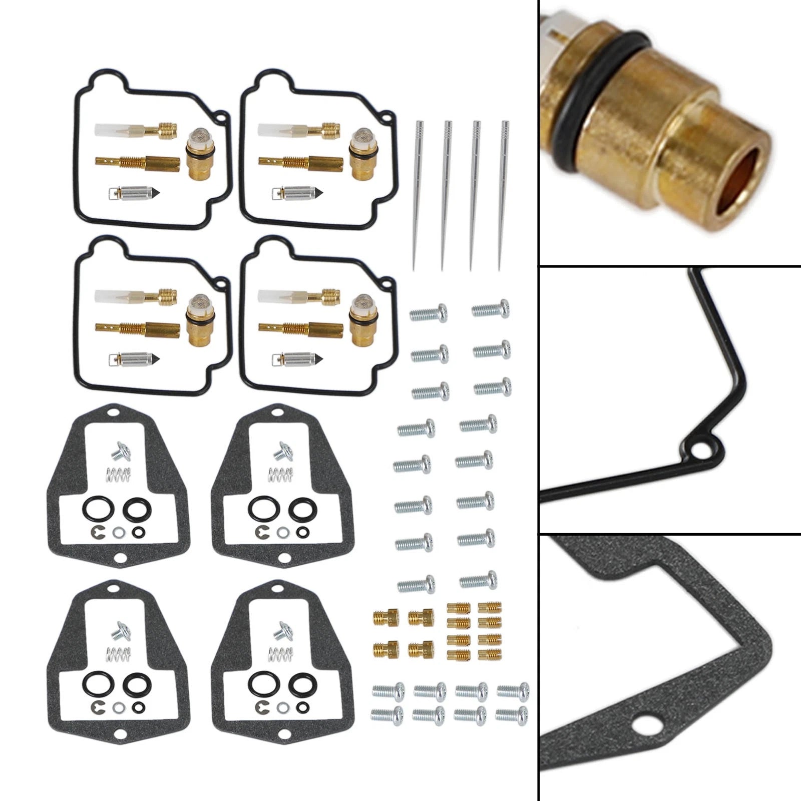 4X Carburetor Rebuild Repair Kit for Suzuki DRZ250 (2001–2007)
