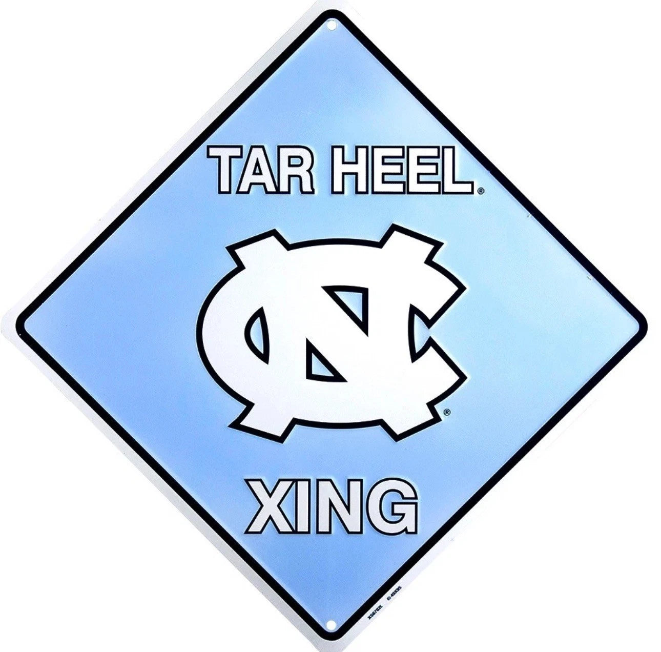 Metal Sign for University of North Carolina Tar Heels (12")