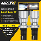 AUXITO T15 921 912 LED Reverse Backup Light Bulb 6000K