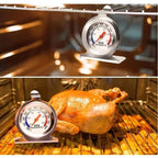 Oven Rack Thermometer Stainless Steel 50-300C for Precise Heat Control