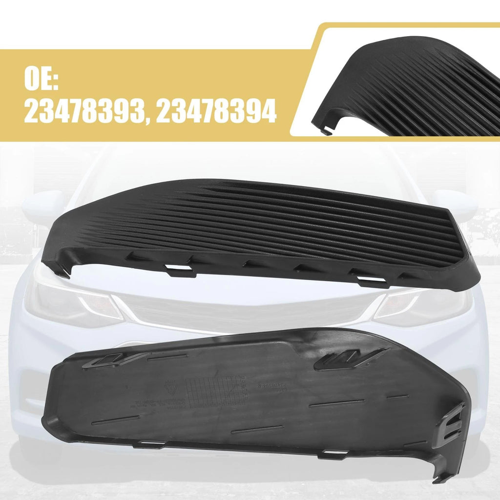 Pair Fog Light Covers for Chevrolet Malibu (2016–2018) 23478393 23478394