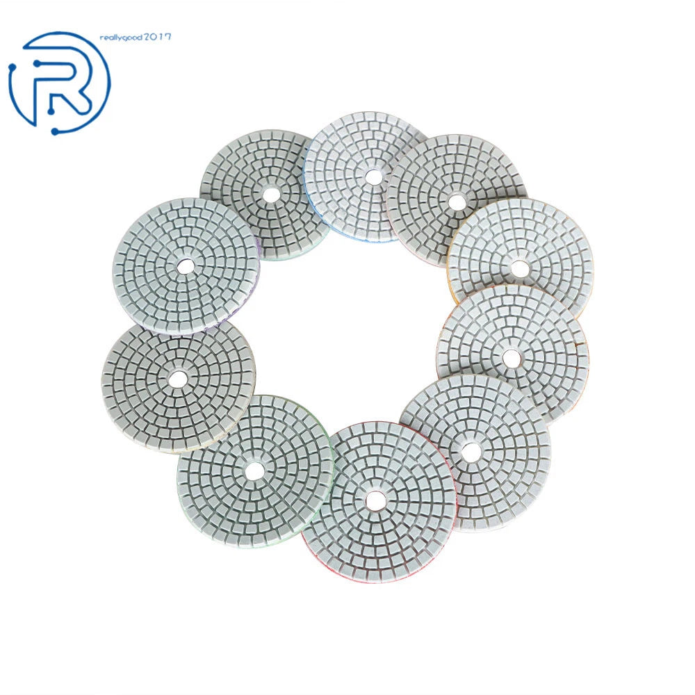 11PCS Diamond Polishing Pads Kit for Wet/Dry Polishing