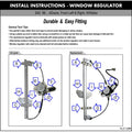 Window Regulator for Volvo S40 V40 (2000–2004)