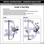 Window Regulator for Volvo S40 V40 (2000–2004)