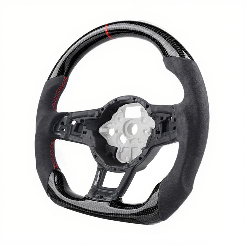 Real Carbon Fiber Sport Steering Wheel for Volkswagen Golf MK7 GTI (2015–2020)