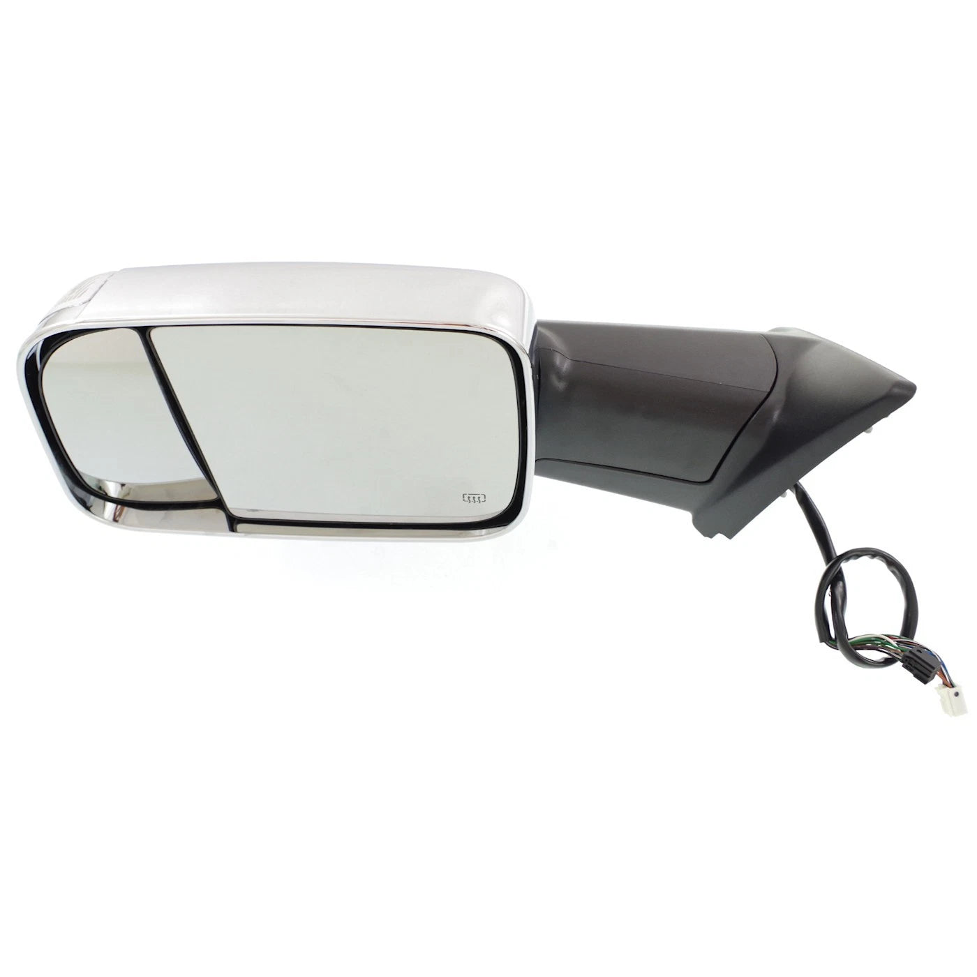 Towing Mirror for Ram 1500 (2013–2018) Left Power Heated Chrome Signal