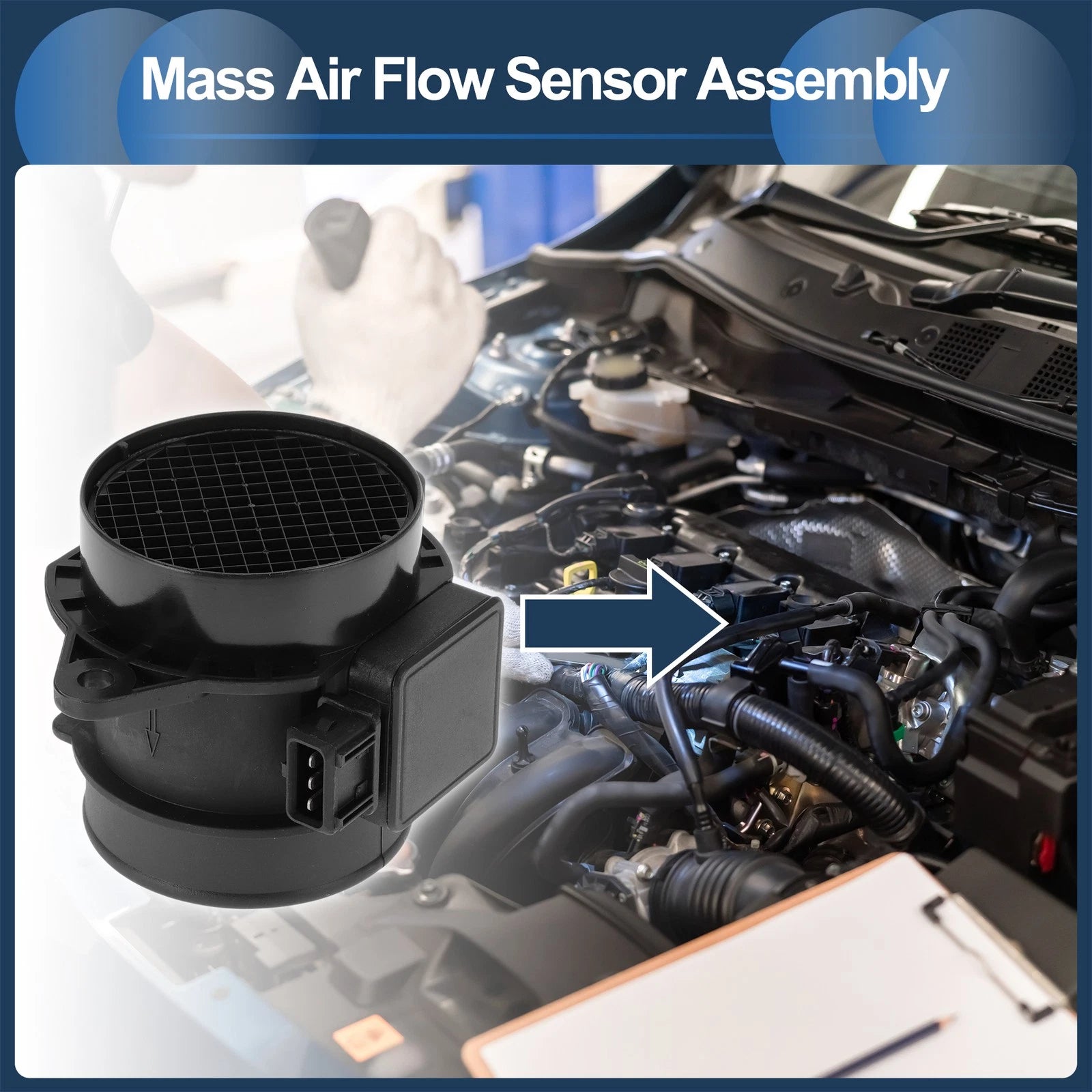 Mass Air Flow Sensor No.OK32A13210 for Kia Rio (2001–2005)