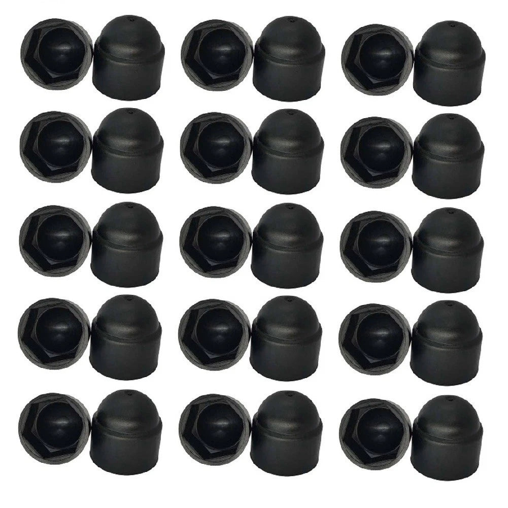 30pcs Nylon Domed Hex Nut Covers for Universal Applications